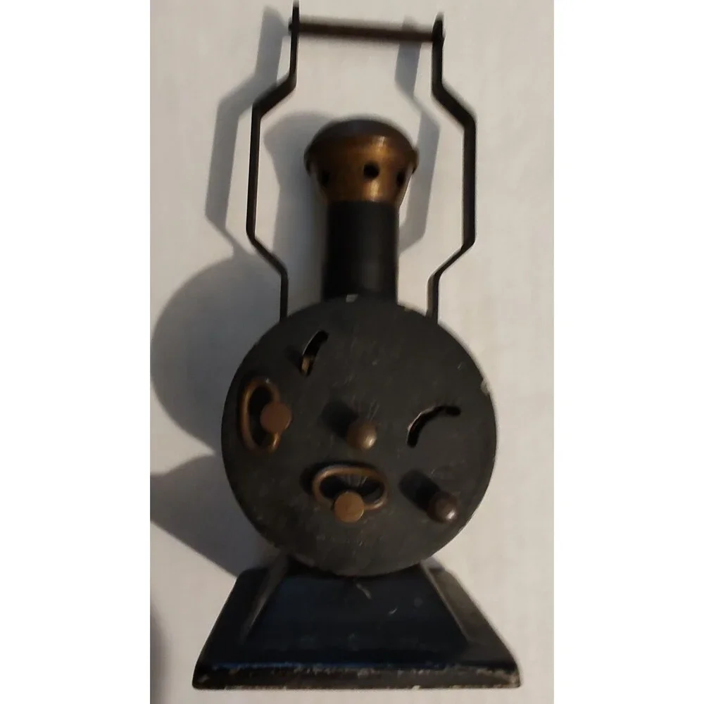 Vintage Blessing Wind Up Alarm Clock Train Locomotive Boiler Railroad W. Germany